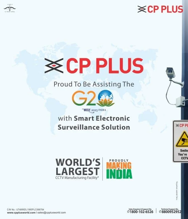 G20 India Summit is Secured by CP PLUS